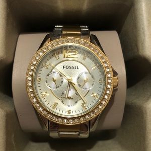 Fossil Two Toned Stainless Steel Watch